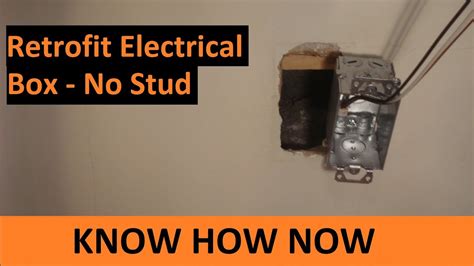 what is a junction box retrofit|putting electrical box existing drywall.